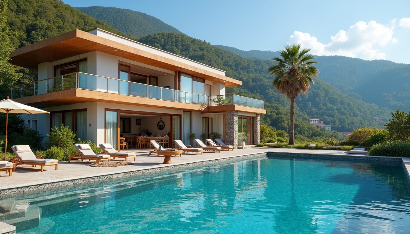 O imagine idilică a Pensiunii Ovidiu Crișan, reflectând modernitatea și integrarea în peisajul natural al Deltei Dunării